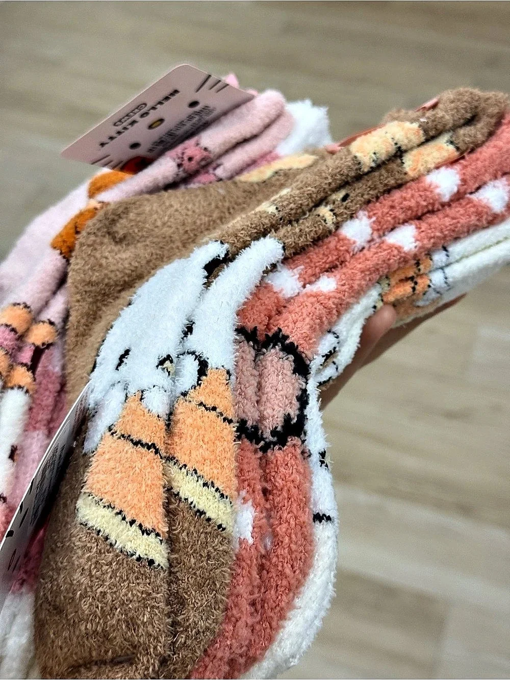 2 set (6 pcs)Sanrio Character Socks Pink & Brown NWT